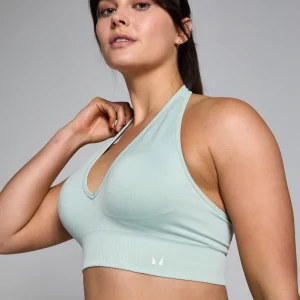 Femme MYPROTEIN Brassière à dos nu sans coutures MP Tempo pour femmes – Menthe fraîche