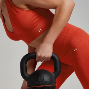 Femme MYPROTEIN Brassière à dos nu sans coutures MP Tempo pour femmes – Cuivre