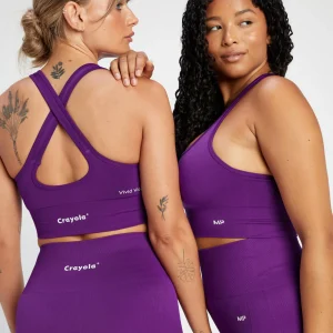 Femme MYPROTEIN Brassière de sport MP Crayola pour femmes – Violet vif