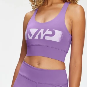 Femme MYPROTEIN Brassière de sport MP Graffiti Graphic Training pour femmes – Lilas foncé