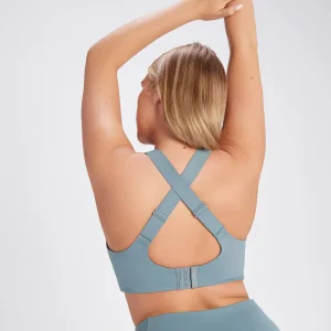 Femme MYPROTEIN Brassière de sport MP Velocity Ultra pour femmes – Bleu galet