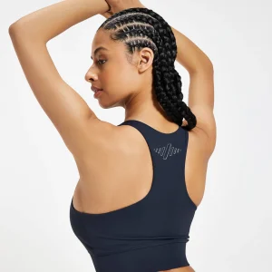 Femme MYPROTEIN Brassière d’entraînement MP Infinity Mark pour femmes – Bleu pétrole
