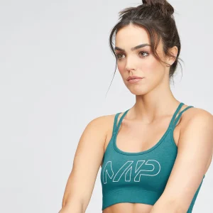 Femme MYPROTEIN Brassière en jersey MP Originals pour femmes – Bleu sarcelle