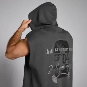 Homme MYPROTEIN Débardeur à capuche MP Origin Graphic pour hommes – Gris délavé