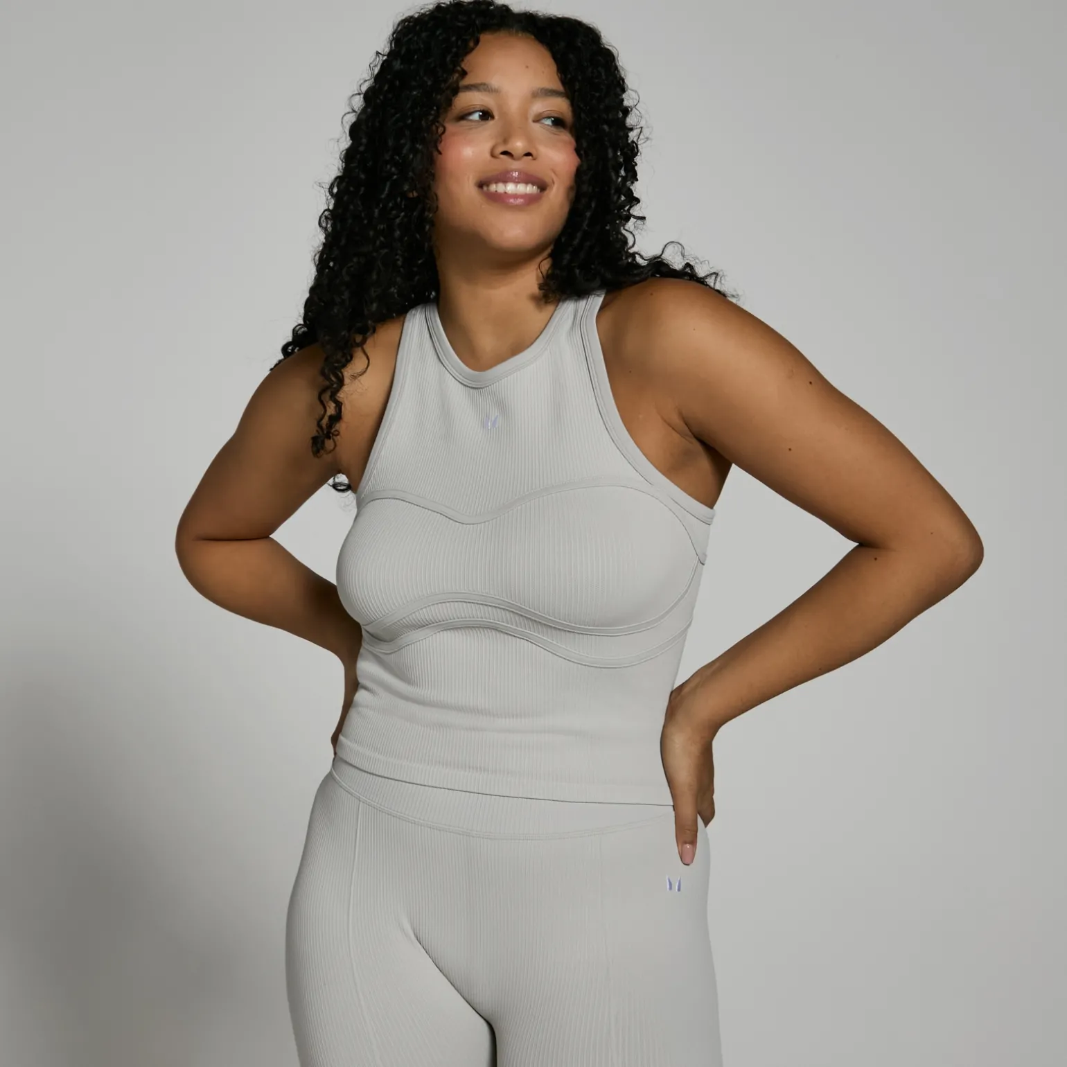 Femme MYPROTEIN Débardeur côtelé MP Lifestyle pour femmes – Gris clair
