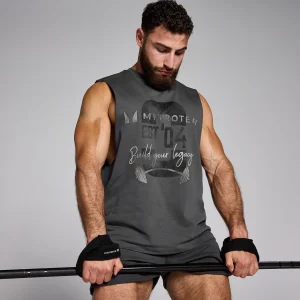 Homme MYPROTEIN Débardeur MP Origin Graphic pour hommes – Gris délavé