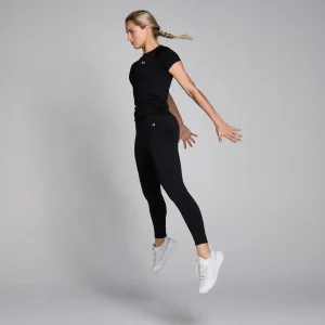 Femme MYPROTEIN Haut à manches courtes sans coutures MP Shape pour femmes – Noir