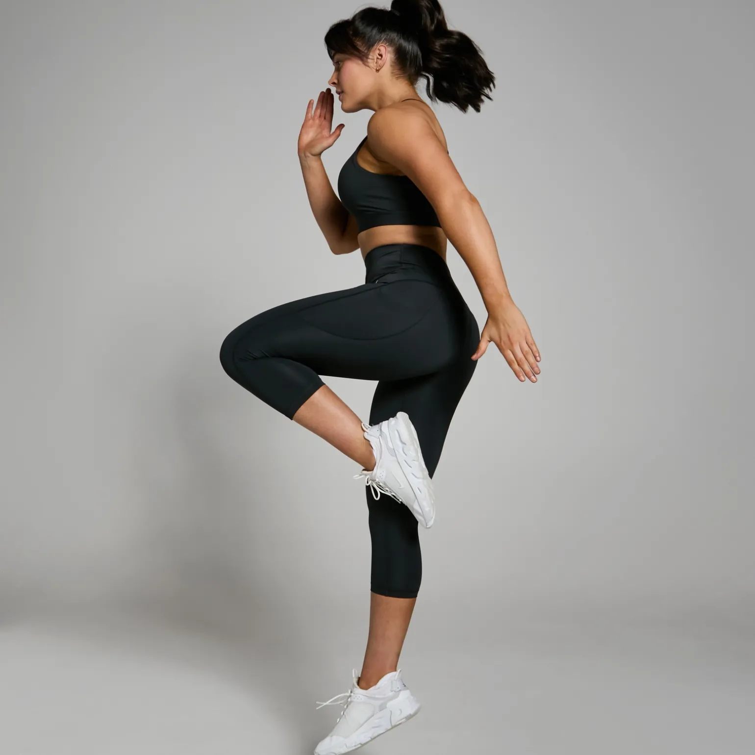 Femme MYPROTEIN Legging ¾ MP Power pour femmes – Noir
