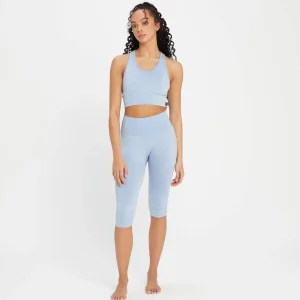 Femme MYPROTEIN Legging ¾ sans coutures MP Composure pour femmes – Bleu ciel