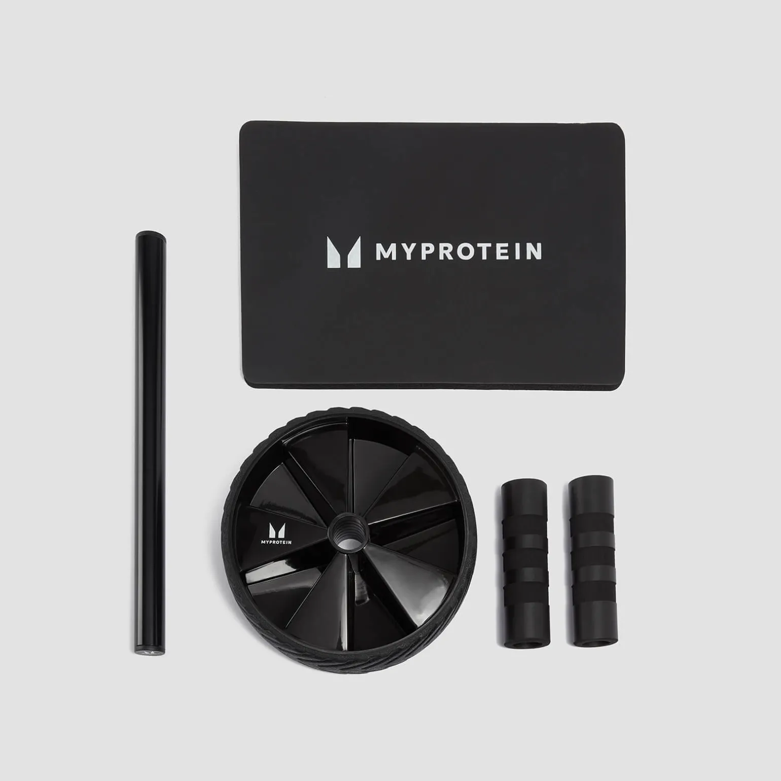 MYPROTEIN Lot de rouleau abdominal et tapis – Noir