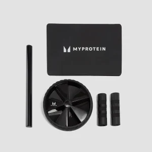 MYPROTEIN Lot de rouleau abdominal et tapis – Noir