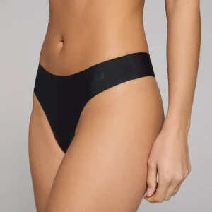 MYPROTEIN MP Women's Mid Rise No VPL Thong (3 Pack) - Black