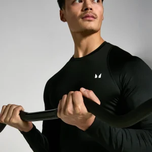 Homme MYPROTEIN Première couche d’entraînement à manches longues MP pour hommes – Noir