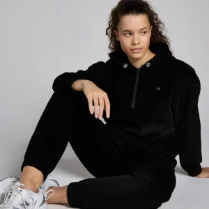 Femme MYPROTEIN Sweat à capuche en velours côtelé à fermeture éclair ¼ MP Lifestyle pour femmes –
