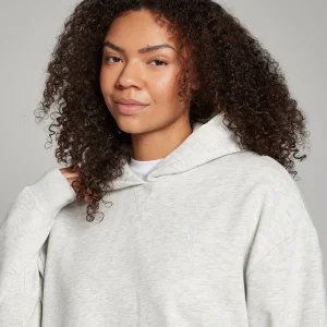 Femme MYPROTEIN Sweat à capuche oversize MP Basics pour femmes – Gris clair chiné