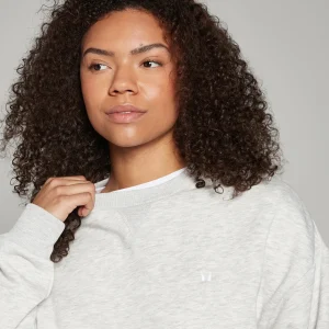 Femme MYPROTEIN Sweat oversize MP Basics pour femmes – Gris clair chiné