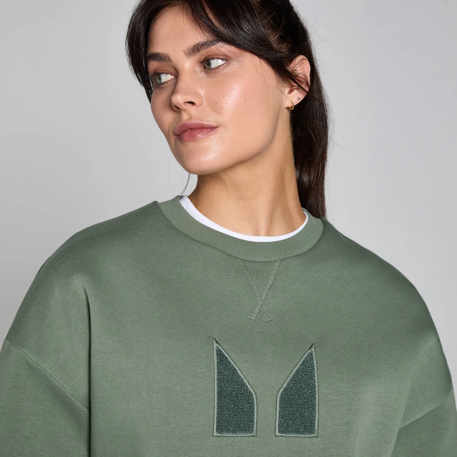 Femme MYPROTEIN Sweat oversize MP Tempo pour femmes – Vert mousse