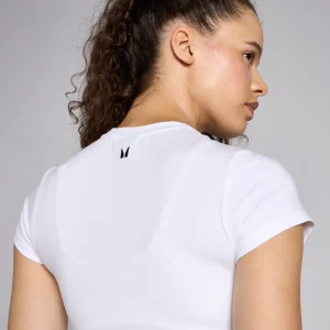 Femme MYPROTEIN T-shirt court moulant à manches courtes MP Basics pour femmes –