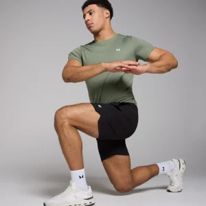 Homme MYPROTEIN T-shirt d’entraînement texturé MP pour hommes – Kaki clair