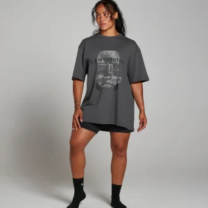 Femme MYPROTEIN T-shirt MP Origin Graphic – Gris délavé