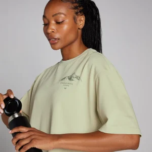 Femme MYPROTEIN T-shirt oversize MP Velocity pour femmes – Sauge chaud