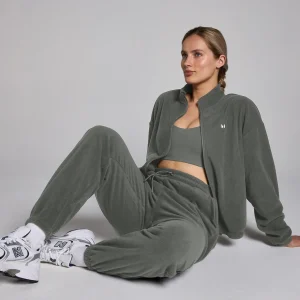 Femme MYPROTEIN Veste zippée en polaire MP pour femmes – Gris acier